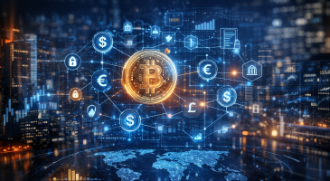 Tokenized investment infrastructure using blockchain technology to represent digital financial assets and programmable capital markets.